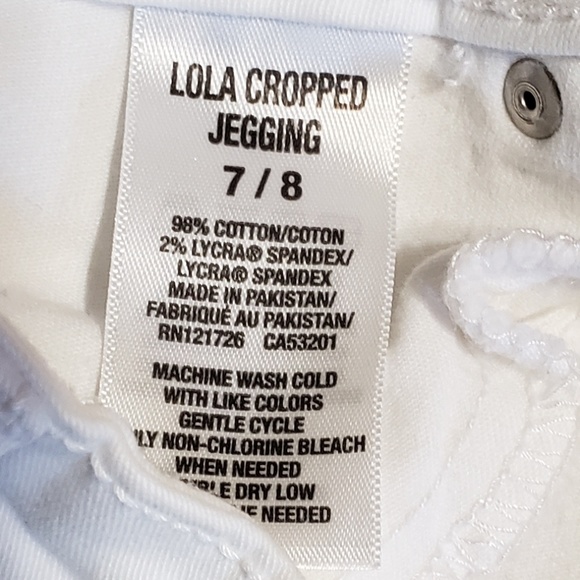 Aeropostale White Lola Cropped Jegging size 7/8 - Picture 6 of 6